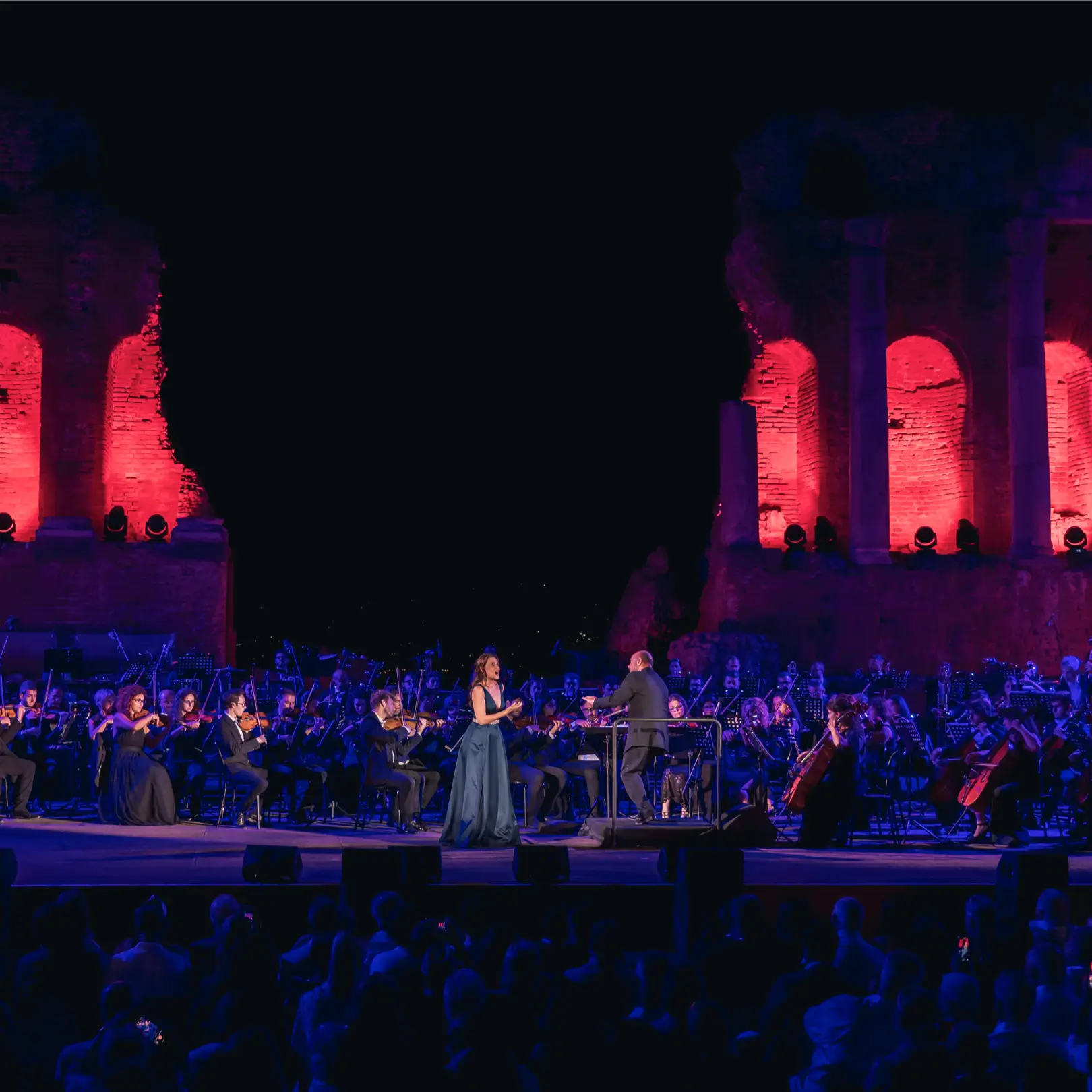 Trionfale concerto al Teatro Antico di Taormina